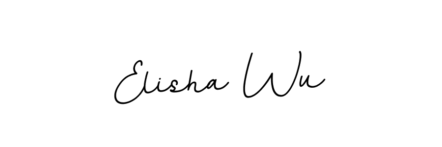 You should practise on your own different ways (BallpointsItalic-DORy9) to write your name (Elisha Wu) in signature. don't let someone else do it for you. Elisha Wu signature style 11 images and pictures png