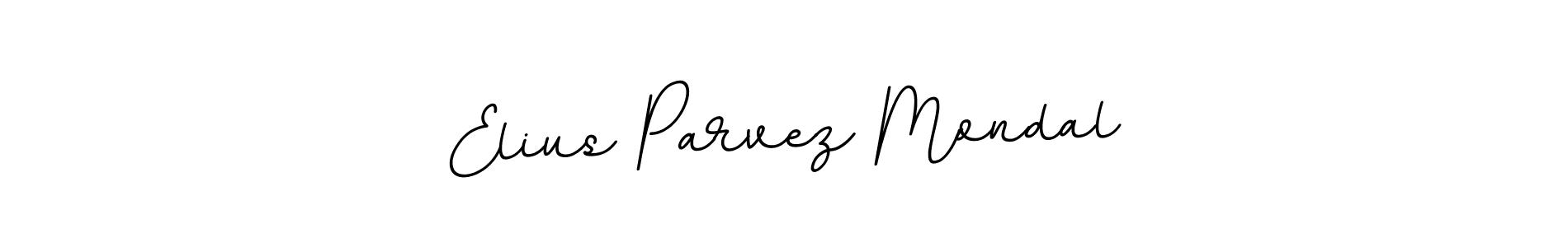 Design your own signature with our free online signature maker. With this signature software, you can create a handwritten (BallpointsItalic-DORy9) signature for name Elius Parvez Mondal. Elius Parvez Mondal signature style 11 images and pictures png