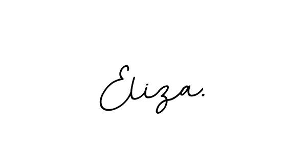 You should practise on your own different ways (BallpointsItalic-DORy9) to write your name (Eliza.) in signature. don't let someone else do it for you. Eliza. signature style 11 images and pictures png