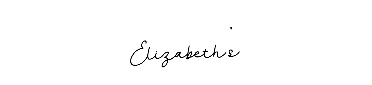 Also we have Elizabeth’s name is the best signature style. Create professional handwritten signature collection using BallpointsItalic-DORy9 autograph style. Elizabeth’s signature style 11 images and pictures png