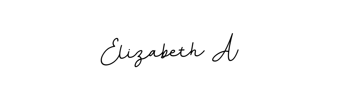 Design your own signature with our free online signature maker. With this signature software, you can create a handwritten (BallpointsItalic-DORy9) signature for name Elizabeth A. Elizabeth A signature style 11 images and pictures png