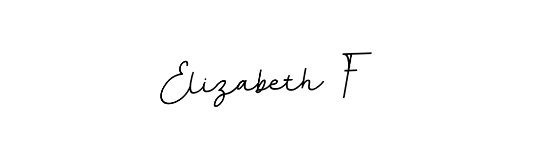 if you are searching for the best signature style for your name Elizabeth F. so please give up your signature search. here we have designed multiple signature styles  using BallpointsItalic-DORy9. Elizabeth F signature style 11 images and pictures png