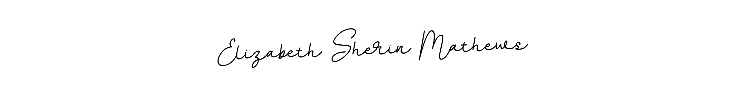 Create a beautiful signature design for name Elizabeth Sherin Mathews. With this signature (BallpointsItalic-DORy9) fonts, you can make a handwritten signature for free. Elizabeth Sherin Mathews signature style 11 images and pictures png