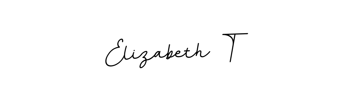 Use a signature maker to create a handwritten signature online. With this signature software, you can design (BallpointsItalic-DORy9) your own signature for name Elizabeth T. Elizabeth T signature style 11 images and pictures png