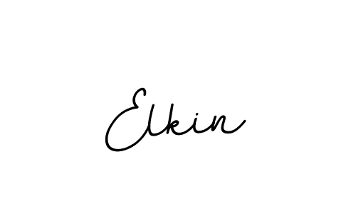 Make a beautiful signature design for name Elkin. With this signature (BallpointsItalic-DORy9) style, you can create a handwritten signature for free. Elkin signature style 11 images and pictures png