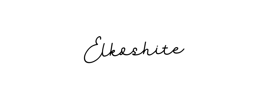 You should practise on your own different ways (BallpointsItalic-DORy9) to write your name (Elkoshite) in signature. don't let someone else do it for you. Elkoshite signature style 11 images and pictures png