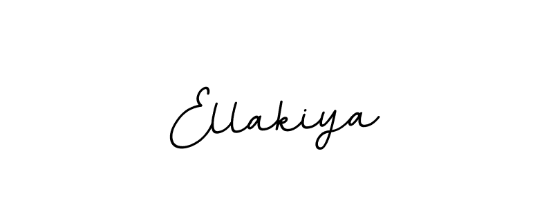 Use a signature maker to create a handwritten signature online. With this signature software, you can design (BallpointsItalic-DORy9) your own signature for name Ellakiya. Ellakiya signature style 11 images and pictures png