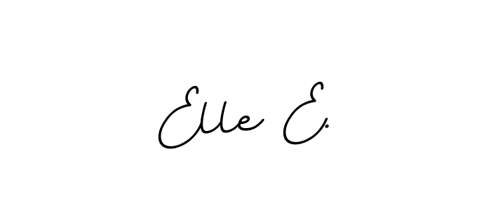 Design your own signature with our free online signature maker. With this signature software, you can create a handwritten (BallpointsItalic-DORy9) signature for name Elle E.. Elle E. signature style 11 images and pictures png