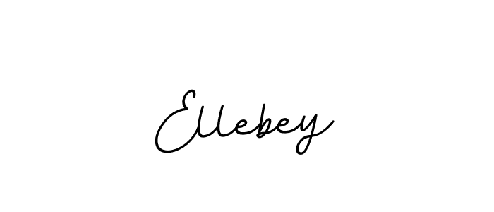 Design your own signature with our free online signature maker. With this signature software, you can create a handwritten (BallpointsItalic-DORy9) signature for name Ellebey. Ellebey signature style 11 images and pictures png