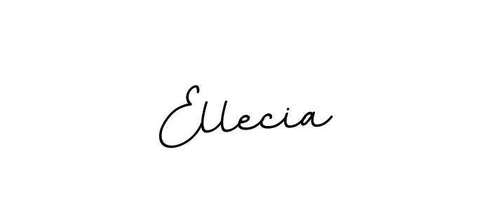 Design your own signature with our free online signature maker. With this signature software, you can create a handwritten (BallpointsItalic-DORy9) signature for name Ellecia. Ellecia signature style 11 images and pictures png