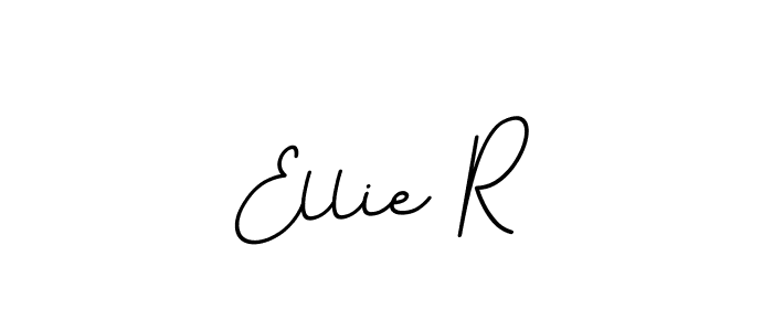 Ellie R stylish signature style. Best Handwritten Sign (BallpointsItalic-DORy9) for my name. Handwritten Signature Collection Ideas for my name Ellie R. Ellie R signature style 11 images and pictures png