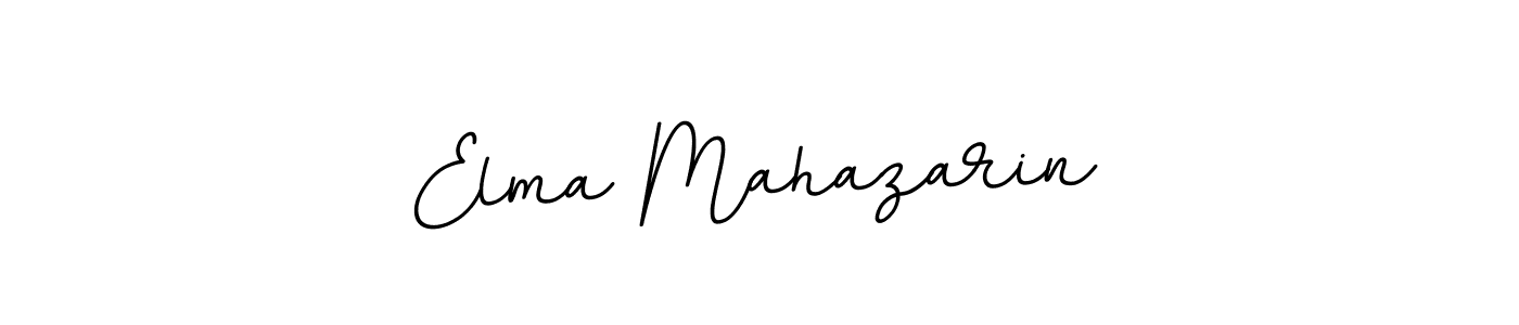 Elma Mahazarin stylish signature style. Best Handwritten Sign (BallpointsItalic-DORy9) for my name. Handwritten Signature Collection Ideas for my name Elma Mahazarin. Elma Mahazarin signature style 11 images and pictures png