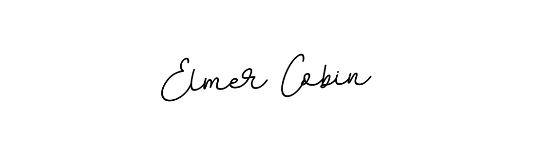 Design your own signature with our free online signature maker. With this signature software, you can create a handwritten (BallpointsItalic-DORy9) signature for name Elmer Cobin. Elmer Cobin signature style 11 images and pictures png