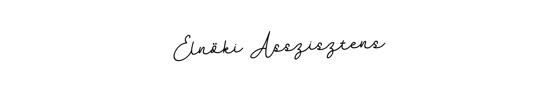 Design your own signature with our free online signature maker. With this signature software, you can create a handwritten (BallpointsItalic-DORy9) signature for name Elnöki Asszisztens. Elnöki Asszisztens signature style 11 images and pictures png