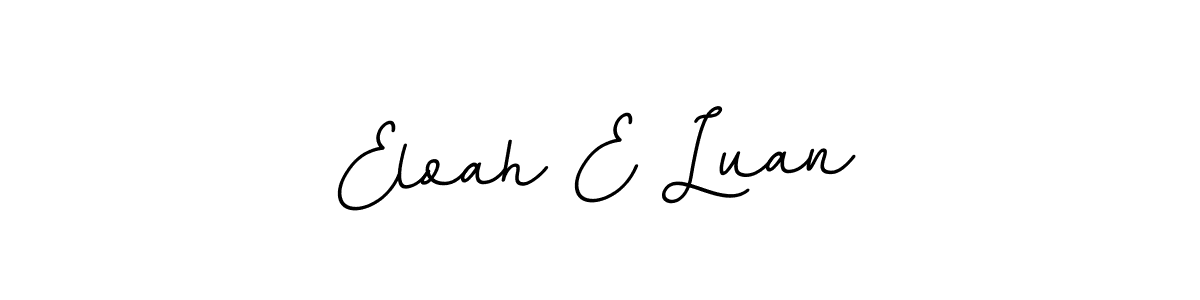 You should practise on your own different ways (BallpointsItalic-DORy9) to write your name (Eloah E Luan) in signature. don't let someone else do it for you. Eloah E Luan signature style 11 images and pictures png