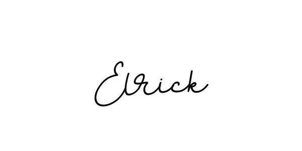 Use a signature maker to create a handwritten signature online. With this signature software, you can design (BallpointsItalic-DORy9) your own signature for name Elrick. Elrick signature style 11 images and pictures png