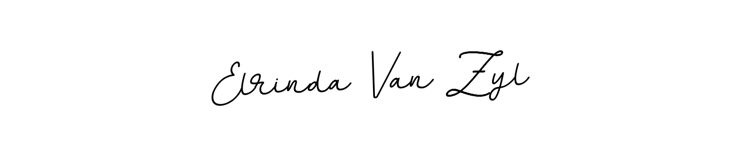 Make a beautiful signature design for name Elrinda Van Zyl. With this signature (BallpointsItalic-DORy9) style, you can create a handwritten signature for free. Elrinda Van Zyl signature style 11 images and pictures png