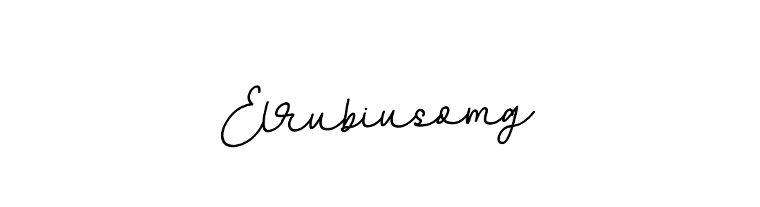 How to make Elrubiusomg name signature. Use BallpointsItalic-DORy9 style for creating short signs online. This is the latest handwritten sign. Elrubiusomg signature style 11 images and pictures png