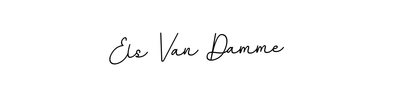 How to make Els Van Damme name signature. Use BallpointsItalic-DORy9 style for creating short signs online. This is the latest handwritten sign. Els Van Damme signature style 11 images and pictures png