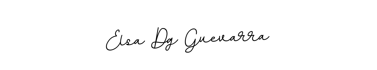 How to make Elsa Dg Guevarra name signature. Use BallpointsItalic-DORy9 style for creating short signs online. This is the latest handwritten sign. Elsa Dg Guevarra signature style 11 images and pictures png