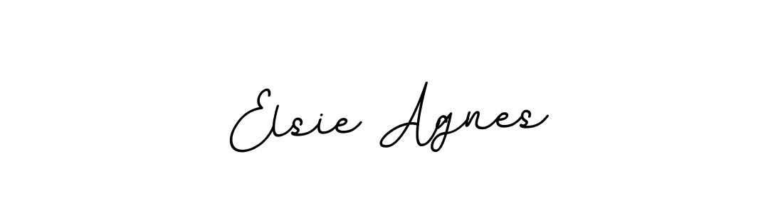 You should practise on your own different ways (BallpointsItalic-DORy9) to write your name (Elsie Agnes) in signature. don't let someone else do it for you. Elsie Agnes signature style 11 images and pictures png