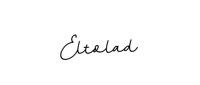 Create a beautiful signature design for name Eltolad. With this signature (BallpointsItalic-DORy9) fonts, you can make a handwritten signature for free. Eltolad signature style 11 images and pictures png