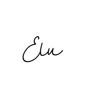 The best way (BallpointsItalic-DORy9) to make a short signature is to pick only two or three words in your name. The name Elu include a total of six letters. For converting this name. Elu signature style 11 images and pictures png