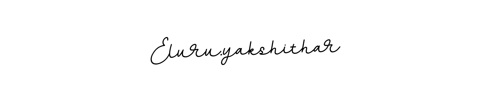 Use a signature maker to create a handwritten signature online. With this signature software, you can design (BallpointsItalic-DORy9) your own signature for name Eluru.yakshithar. Eluru.yakshithar signature style 11 images and pictures png