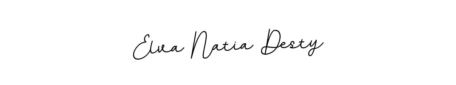 Create a beautiful signature design for name Elva Natia Desty. With this signature (BallpointsItalic-DORy9) fonts, you can make a handwritten signature for free. Elva Natia Desty signature style 11 images and pictures png