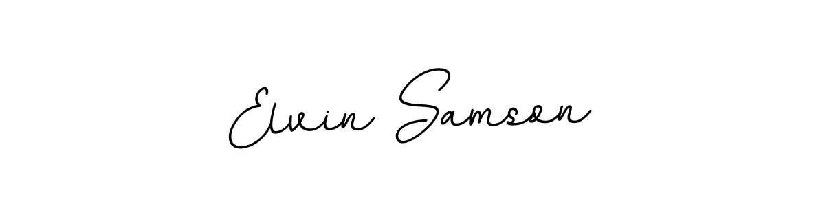 Make a beautiful signature design for name Elvin Samson. With this signature (BallpointsItalic-DORy9) style, you can create a handwritten signature for free. Elvin Samson signature style 11 images and pictures png