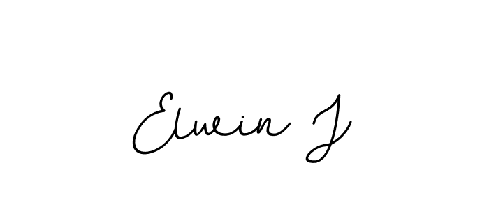 This is the best signature style for the Elwin J name. Also you like these signature font (BallpointsItalic-DORy9). Mix name signature. Elwin J signature style 11 images and pictures png