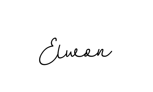 Create a beautiful signature design for name Elwon. With this signature (BallpointsItalic-DORy9) fonts, you can make a handwritten signature for free. Elwon signature style 11 images and pictures png