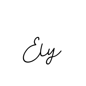 Use a signature maker to create a handwritten signature online. With this signature software, you can design (BallpointsItalic-DORy9) your own signature for name Ely. Ely signature style 11 images and pictures png