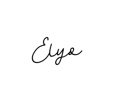 Make a beautiful signature design for name Elyo. With this signature (BallpointsItalic-DORy9) style, you can create a handwritten signature for free. Elyo signature style 11 images and pictures png