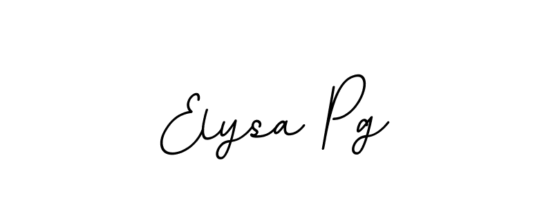 Use a signature maker to create a handwritten signature online. With this signature software, you can design (BallpointsItalic-DORy9) your own signature for name Elysa Pg. Elysa Pg signature style 11 images and pictures png