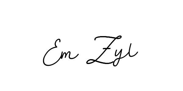 How to Draw Em Zyl signature style? BallpointsItalic-DORy9 is a latest design signature styles for name Em Zyl. Em Zyl signature style 11 images and pictures png