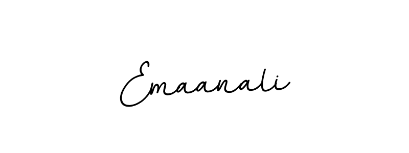Make a beautiful signature design for name Emaanali. With this signature (BallpointsItalic-DORy9) style, you can create a handwritten signature for free. Emaanali signature style 11 images and pictures png