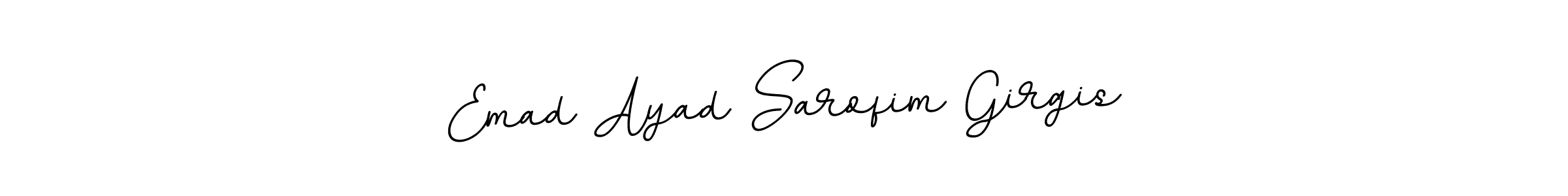 Emad Ayad Sarofim Girgis stylish signature style. Best Handwritten Sign (BallpointsItalic-DORy9) for my name. Handwritten Signature Collection Ideas for my name Emad Ayad Sarofim Girgis. Emad Ayad Sarofim Girgis signature style 11 images and pictures png