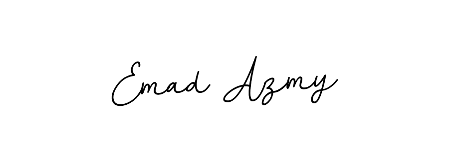 Design your own signature with our free online signature maker. With this signature software, you can create a handwritten (BallpointsItalic-DORy9) signature for name Emad Azmy. Emad Azmy signature style 11 images and pictures png