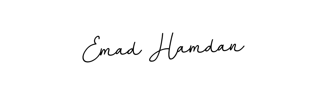 Design your own signature with our free online signature maker. With this signature software, you can create a handwritten (BallpointsItalic-DORy9) signature for name Emad Hamdan. Emad Hamdan signature style 11 images and pictures png