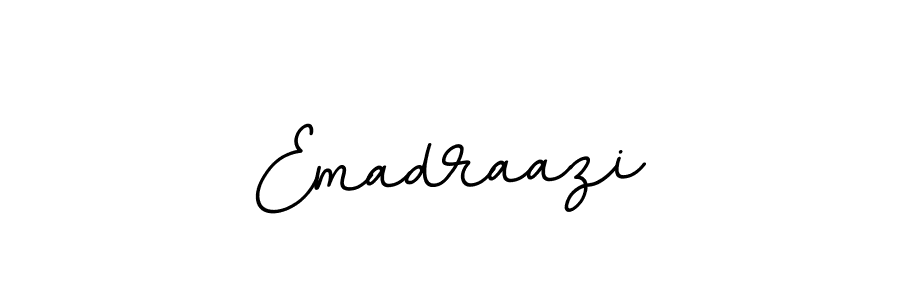 The best way (BallpointsItalic-DORy9) to make a short signature is to pick only two or three words in your name. The name Emadraazi include a total of six letters. For converting this name. Emadraazi signature style 11 images and pictures png