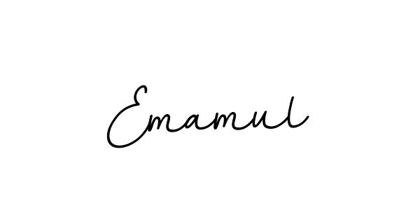 How to make Emamul name signature. Use BallpointsItalic-DORy9 style for creating short signs online. This is the latest handwritten sign. Emamul signature style 11 images and pictures png
