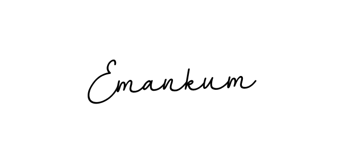 Create a beautiful signature design for name Emankum. With this signature (BallpointsItalic-DORy9) fonts, you can make a handwritten signature for free. Emankum signature style 11 images and pictures png