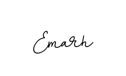 Use a signature maker to create a handwritten signature online. With this signature software, you can design (BallpointsItalic-DORy9) your own signature for name Emarh. Emarh signature style 11 images and pictures png