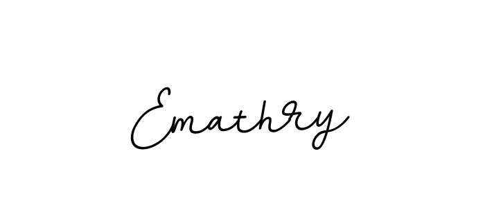 The best way (BallpointsItalic-DORy9) to make a short signature is to pick only two or three words in your name. The name Emathry include a total of six letters. For converting this name. Emathry signature style 11 images and pictures png