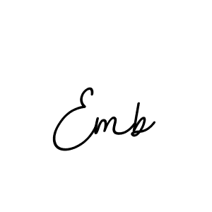 Make a beautiful signature design for name Emb. With this signature (BallpointsItalic-DORy9) style, you can create a handwritten signature for free. Emb signature style 11 images and pictures png