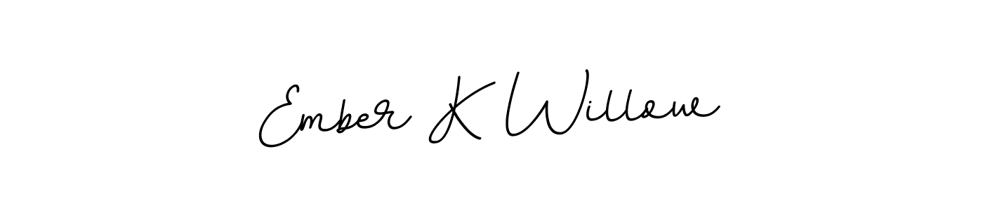 Make a beautiful signature design for name Ember K Willow. With this signature (BallpointsItalic-DORy9) style, you can create a handwritten signature for free. Ember K Willow signature style 11 images and pictures png