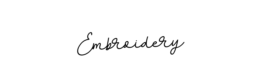 Make a beautiful signature design for name Embroidery. With this signature (BallpointsItalic-DORy9) style, you can create a handwritten signature for free. Embroidery signature style 11 images and pictures png