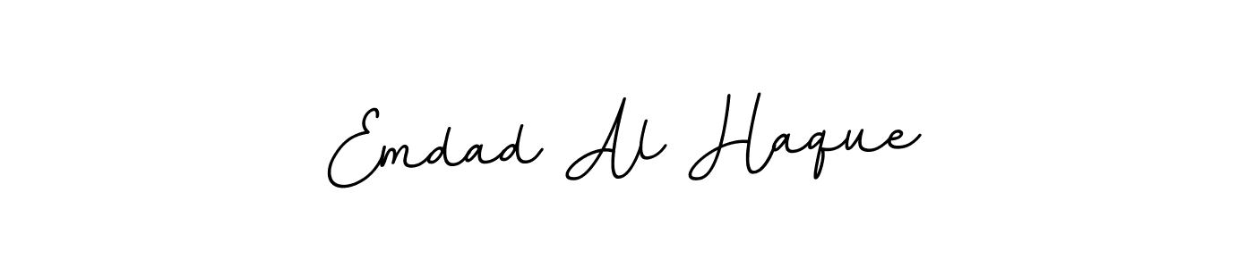 Create a beautiful signature design for name Emdad Al Haque. With this signature (BallpointsItalic-DORy9) fonts, you can make a handwritten signature for free. Emdad Al Haque signature style 11 images and pictures png