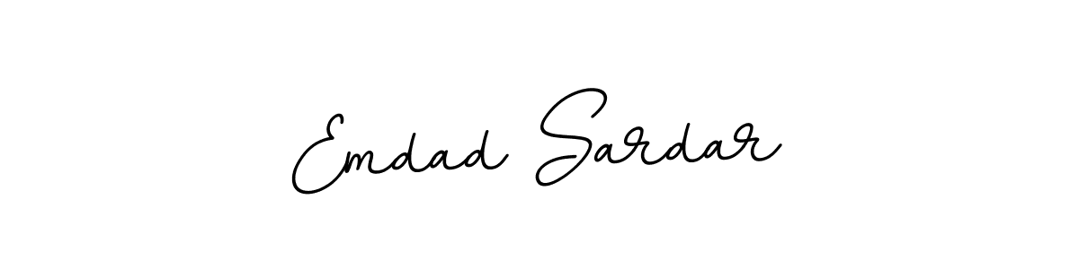Make a beautiful signature design for name Emdad Sardar. With this signature (BallpointsItalic-DORy9) style, you can create a handwritten signature for free. Emdad Sardar signature style 11 images and pictures png